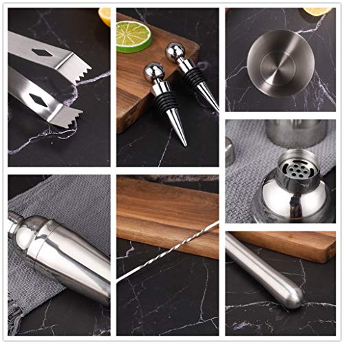 AMAZOM 17 Stück Barkeeper-Kit Mit Ständer, 25 Unzen Edelstahl Cocktail Shaker Home Bar Tools Set Für Home Professional… – Bild 5