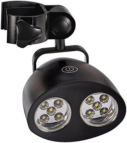 AOTOSOLO Grill Light with 10 Super Bright LED Lights - Ultra Bright Handle Mount LED BBQ Light Illuminates Your Food In All Weather, for Any Gas/Charcoal/Electric Grill (Black)