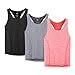 MMIW COLLECTION Workout Racerback Tank Tops for Women Sport Running Yoga Tops Sleeveless Shirts
