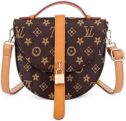 Fashion Printing Shoulder Handbag for Women Classic Old Flower Crossbody Bag Casual Tote