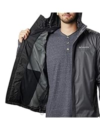 Chaqueta impermeable Columbia con capucha y cremallera delantera para hombre Watertight II