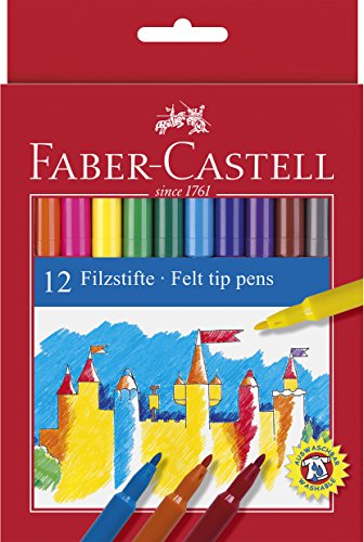Faber-castell fibre pens Box of 12 (12) 554212 (8591272000659)