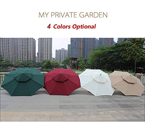 UWY Sonnenschirme 270 cm doppelter Garten-Sonnenschirm mit Kurbelgriff, Sonnenschutz, wasserdichter Schutz für Terrasse… – Bild 5