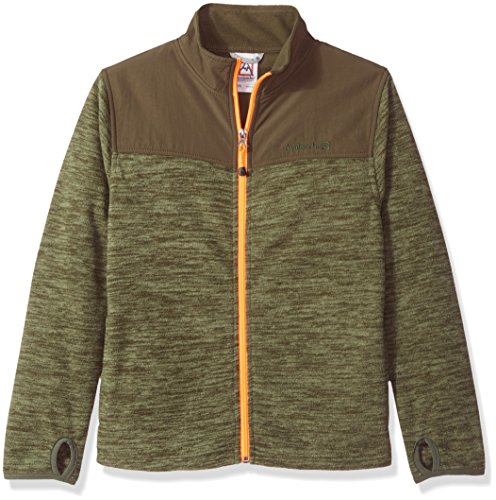 Avalanche Little Boys' Zip Front Jacket, Hedge Green, 7