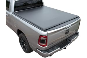 Soft Roll-Up Tonneau Cover for 2009-2018 Ram 1500, 2010-2023 Ram 2500/3500 6'4" Bed Without RamBox by Haylhan