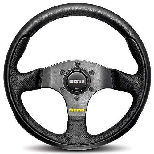 MOMO TEA28BK0B Team 280 mm Leather Steering Wheel (Certified Refurbished)