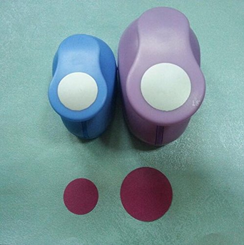2pcs(3.8cm,2.5cm) circle shape craft punch set Punch Craft Scrapbooking school Paper Puncher eva hole punch by Fascola