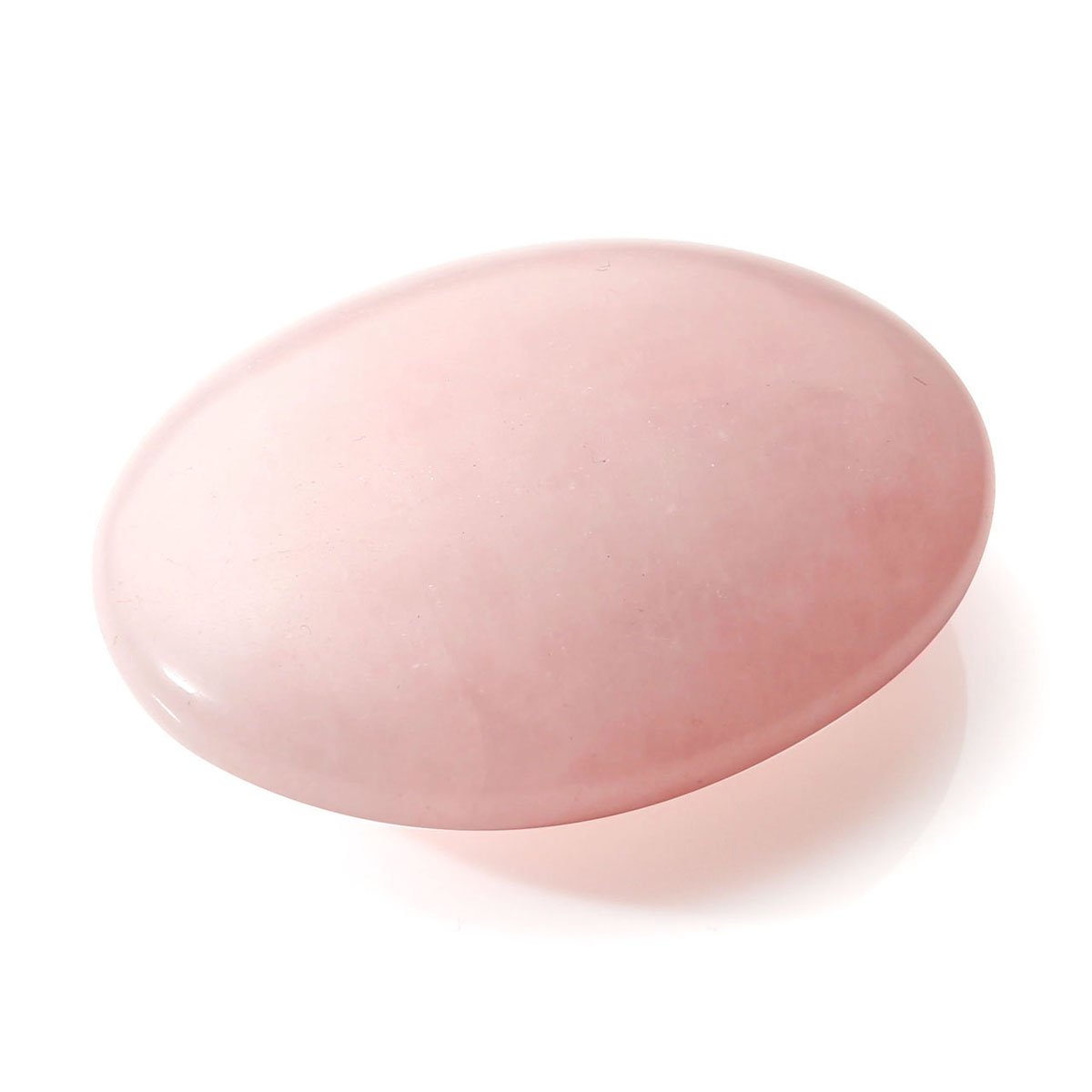 QGEM 2pcs Healing Crystals Oval Worry Stone Rose Quartz & Blue Aventurine Pocket Palm Stone w/Box Gift