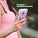MP-MALL for Galaxy S9 Case, Clear Back Flowing Liquid Floating Luxury Bling Glitter Sparkle TPU Hybrid Bumper Girl's Case for Samsung Galaxy S9 - Purple
