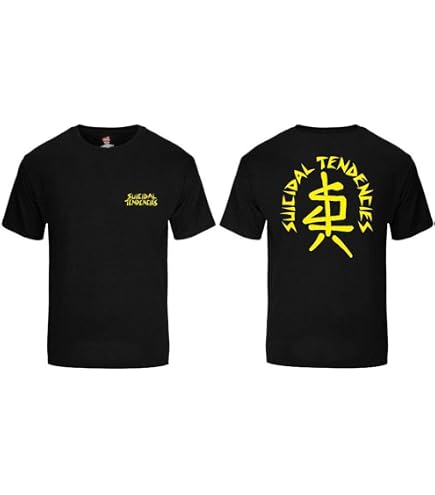 Suicidal Tendencies Official FlipSkull T-Shirt + Sticker Black