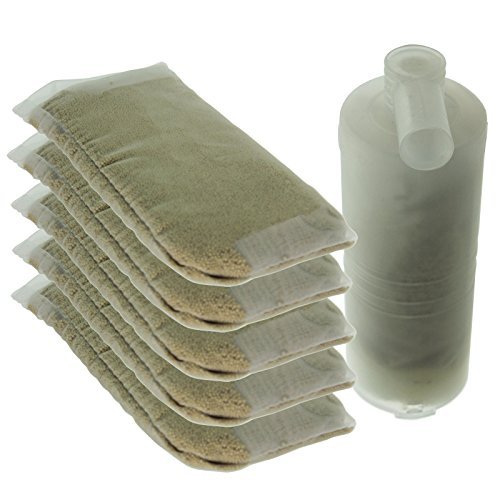 SPARES2GO Anti Limescale Refill Filters for Morphy Richards 42284 42293 Steam Generator Iron (6 Filter Refills + Cartridge)
