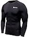 CLSL TM-R11-BLKZ_Medium Tesla Men's Long Sleeve T-Shirt Baselayer Cool Dry Compression Top R11