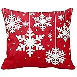 Beautyvan Soft Christmas Pillow Case Sofa Waist Throw Cushion Cover Home Decor (4~H)