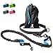 SparklyPets - Hands Free Dog Leash with Reflective Stitches - Waist Leash for Dog Walking, Hiking, Training, Jogging, Canicross, Running - for Medium & Large Breeds