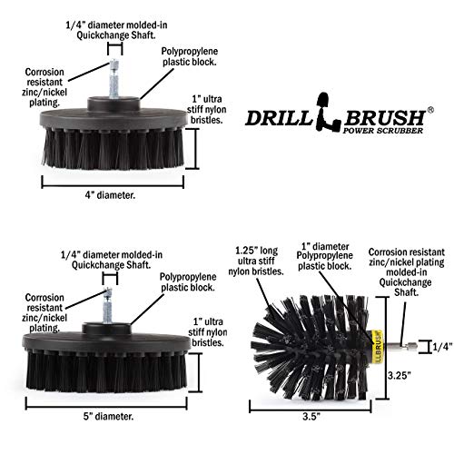 Drillbrush Ultimate Grill Cleaning Kit with Extension Drill Brush