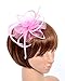 Womens Fascinator Hat with Headband Pink