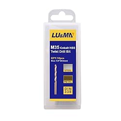 1/4" M35 Cobalt HSS Jobber Length Twist Drill Bit