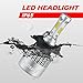 Infitary 9007/HB5 LED Headlight Bulbs Hi/Lo Beam Auto Headlamp Dual Beam Head Lights 72W 6500K 8000LM Extremely Super Bright COB Chips Conversion Kit for Car- 1 Pair- 1 Year Warranty (9007/HB5 HI/LO)