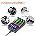 AA Battery Charger AAA Battery Charger 4 Bay, Pickle Power Ni-MH AA & AAA Charger with USB Port 5V for Rechargeable Batteries, Featured Smart LCD Display Auto-Detect Function, Over-Charge Protection