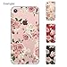 hepix Floral Clear iPhone 11 Case Flowers iPhone 11 Cases, Slim Flexible Crystal TPU Phone Cover with 4 Protective Bumpers Anti-Scratch Shock Absorption for iPhone 11 (6.1