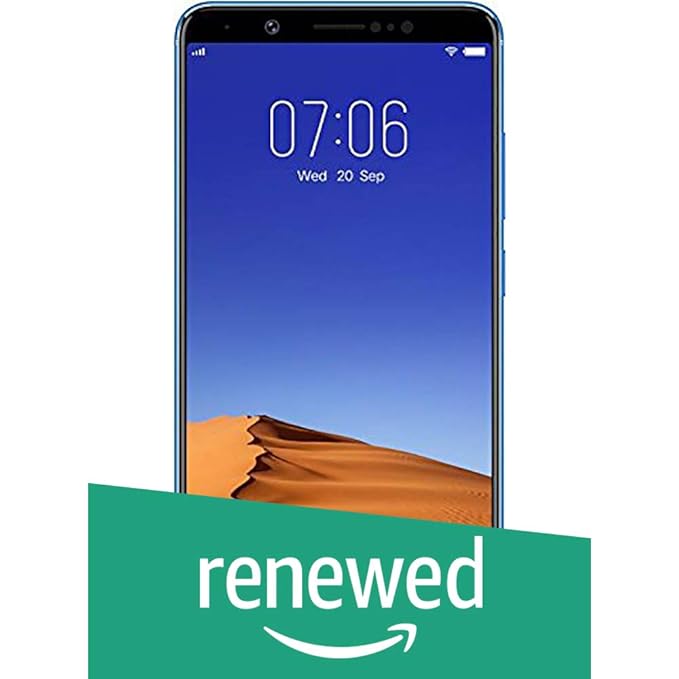 Renewed Vivo V7 1716 Energetic Blue 4gb Ram 64gb Storage Amazon In Electronics