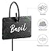 Homemaxs Plant Label, 10pcs Garden Markers Signs Weatherproof Reusable Natural Slate Hanging Tags on Metal Hanger Rod Stakes Garden Labels for Flower Bed, Pots, Planters