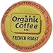 The Organic Coffee Co. Compostable Coffee Pods - French Roast (12 Ct) K Cup Compatible including Keurig 2.0, Dark Roast, USDA Organic