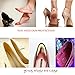 Heel Cushion Pads - 4D Too Big Shoes Inserts (3 Pairs) High Heel Cushions (Black)