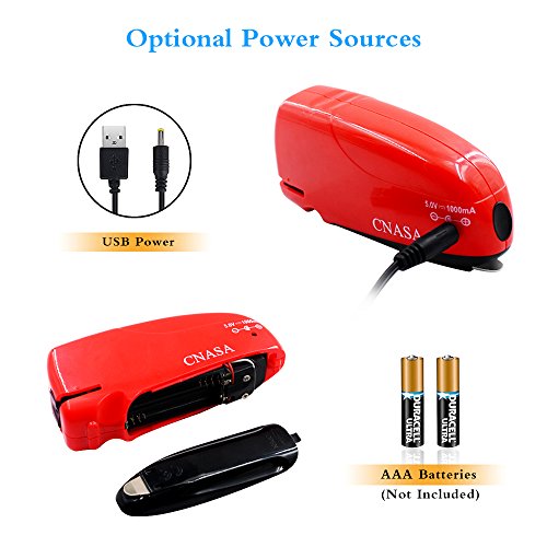 Electric Stapler-CNASA Automatic Electric Stapler with Remover for Home, Office, Classroom and School, 10 to 16 Sheets, Red