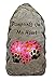 Moonrays 91557 Solar Powered White LED Pawprinted Memorial Stone