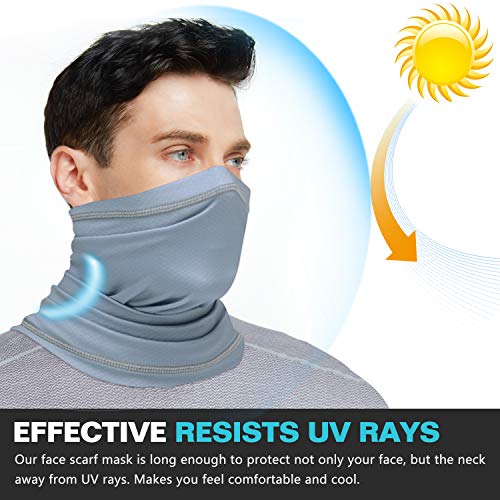 image for Venswell Summer Face Mask, Neck Gaiter Mask Sun Protection, Breathable