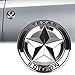TK-KLZ 2Pcs 3D Metal TEXAS EDITION Star Car SUV Truck Side Fender Rear Trunk Emblem Badge Sticker Decals for JEEP Dodge GMC Ford Honda Toyota Highlanger Nissan VW (Silver)
