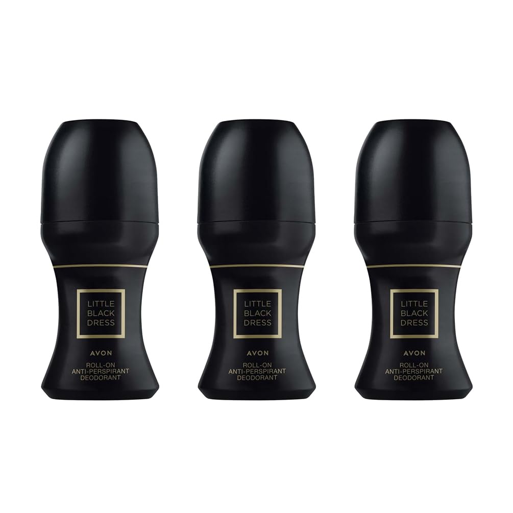 3 x Avon Little Black Dress Roll On Anti Perspirant Deodorant