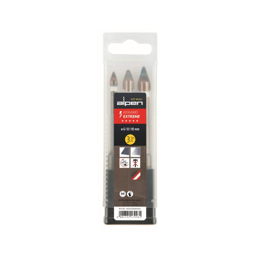 Alpen 300003100 Conecut "Keramo Extreme" 6-8-10mm 3 Pcs., 0 V, Grey