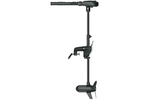 AQUOS Black Haswing 12V 65LBS 35.5inch Shaft Transom Electric Trolling Motor for Fishing, Saltwater and Freshwater Use, Brushless Motor