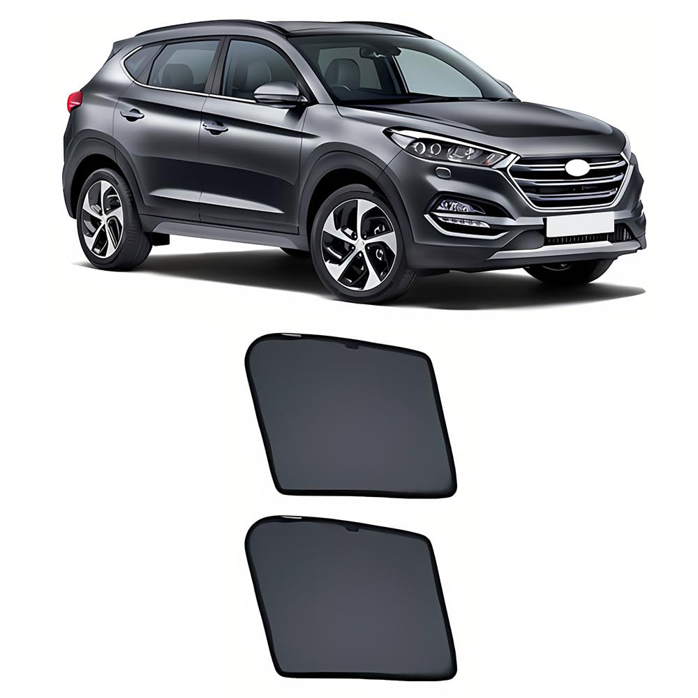 TUNEZ® Sunshades - Custom Side Window Sunshades Magnetic Sun Shade Rear Door Side Car (Compatible with Tucson, TL Year 2015-2020)
