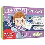 Invisible Ink Spy Pens for Secret Message Fun and Detective Games 12 Pack