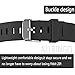 Fitbit Zip Buckle Bracelet - Adjustable Wristband and Wristwatch Style - Fitbit Zip Silicone Replacement Secure Band with Chrome Watch Clasp and Fastener Buckle - Fix the Tracker Fall Off Problem