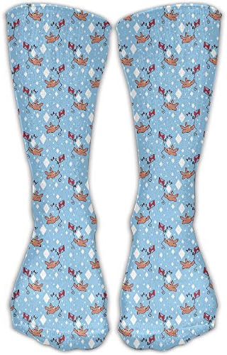 ETcRe Men&amp;Women's Sloth Playing Kite Fashion Crew Sock Athletic Ankle Dress Sock One Size