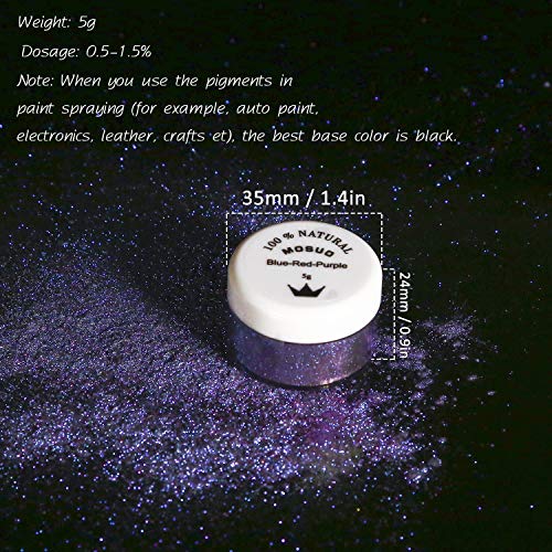 Poudre De Mica Pigment Résine Époxy 120g - Colorant Métallique Naturel Savon Bougie Vernis Ongles - Purple Poudre Nacrée Artisanat