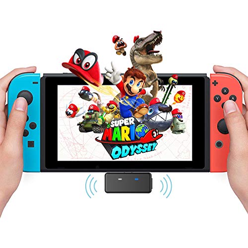 Nintendo Bluetooth Transmitter Audio Adapter for Nintendo Switch, AirPods PS4 Bose Sony, Bluetooth Headphones,TV,Notebook,Computerï¼ˆBlackï¼‰