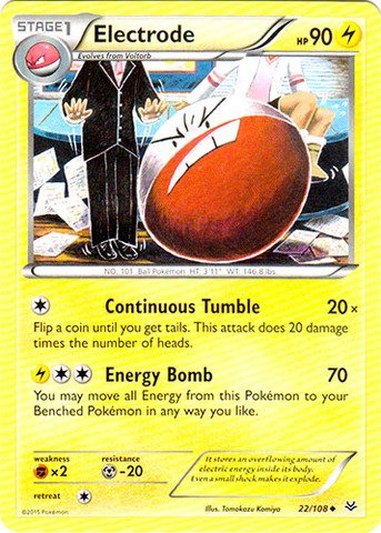 Pokemon - Electrode (22/108) - XY Roaring Skies