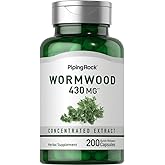 Piping Rock Wormwood Capsules | 200 Count | Concentrated Herbal Extract | Artemisinin Supplement | Non-GMO, Gluten Free