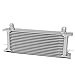 Auto Dynasty Universal Automotive Silver Aluminum 15-Row Engine & Transmission Oil Cooler
