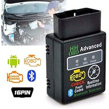 Herchr Obd 2 Scanner Bluetooth Car Diagnostic Scan Tool Elm327 V15 Wireless Scanner Adapter Code Reader