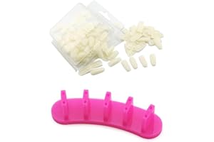 KADS 1set Dismountable Practice Removable Nail Training Holder + 100pcs Practice Nail Tips Salon Manicure Nail Art Beauty Tools