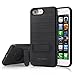 iPhone 7 Plus Wallet Case, Moonmini Heavy Duty Shockproof Slim Fit Protective Kickstand Grip Cover with Hidden Credit Card Slot Holder for iPhone 7 Plus - Black