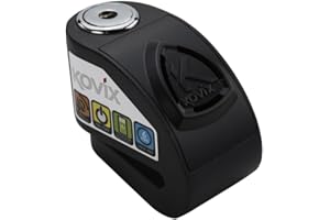 KOVIX KD6 Alarm Disc Lock – 120dB Anti-Theft Alarm, 6mm Lock Pin, Easy Push-Down Lock, Security Level 8, Includes Reminder Ca