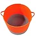 Rope Cotton Storage Baskets, LOONG BABY Durable Soft Handmade Woven Nursery Bins with Handles Approved by the FDA for Household Kids and Baby Toy Chest Room Collection (Large,Orange)
