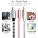 Lightning Cable,AILANSI Charger Cables,3PACK 3FT 3FT 3FT to USB Syncing and Charging Cable Data Nylon Braided Cord Charger for iPhone X/8/8Plus/7/7Plus/6SPlus/6Plus/SE/5S/iPad (Rose+Silver+Blackgray)
